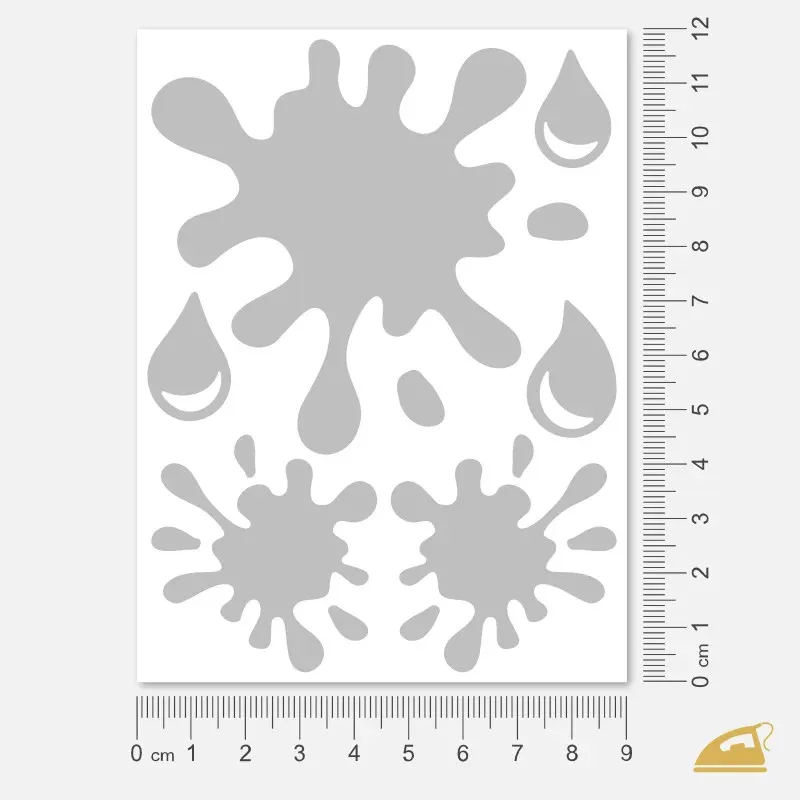 Reflexní nažehlovačky Kaňky, snadné nažehlení v domácích podmínkách.