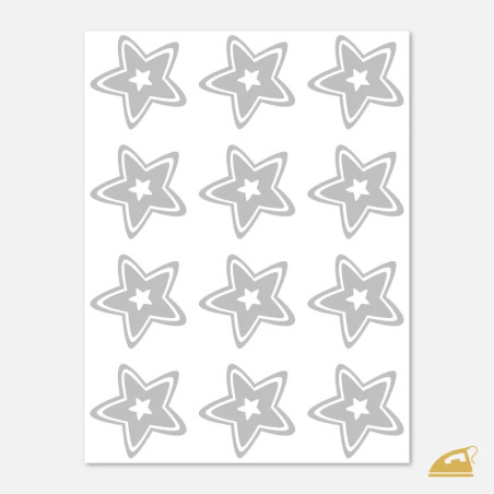 Reflexní nažehlovačky Hvězda pro děti i dospělé.