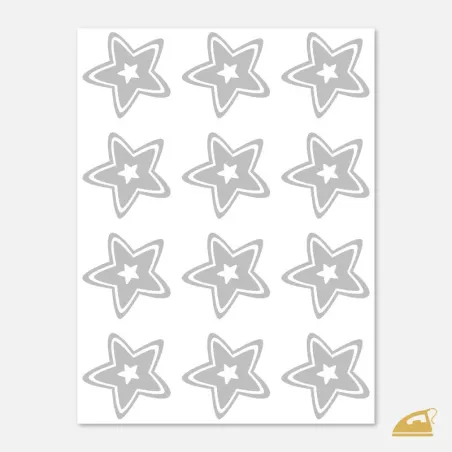 Reflexní nažehlovačky Hvězda pro děti i dospělé.