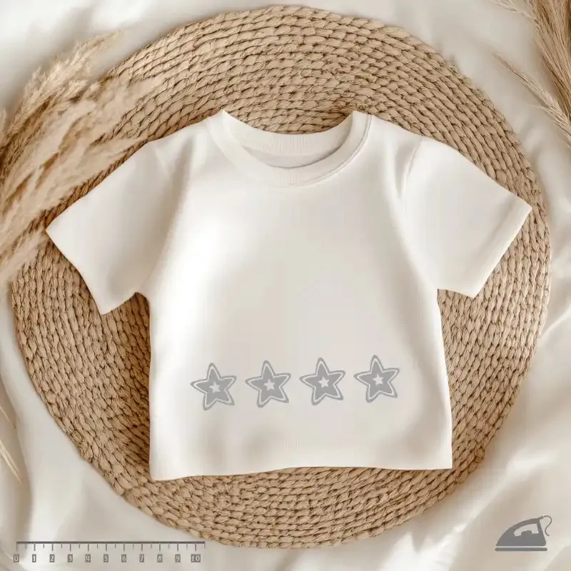 Reflexní nažehlovačky Hvězda - 12 ks na archu.