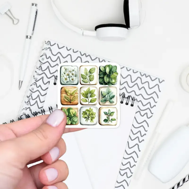 Samolepka zelené rostlinky.