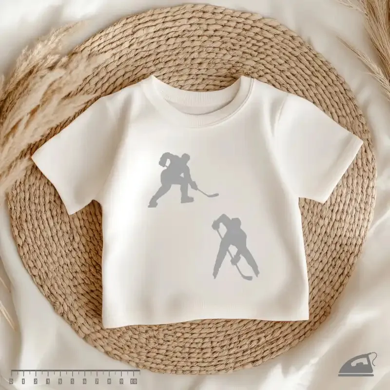 Reflexní nažehlovačky Hokejisté – na oblečení i dresy.