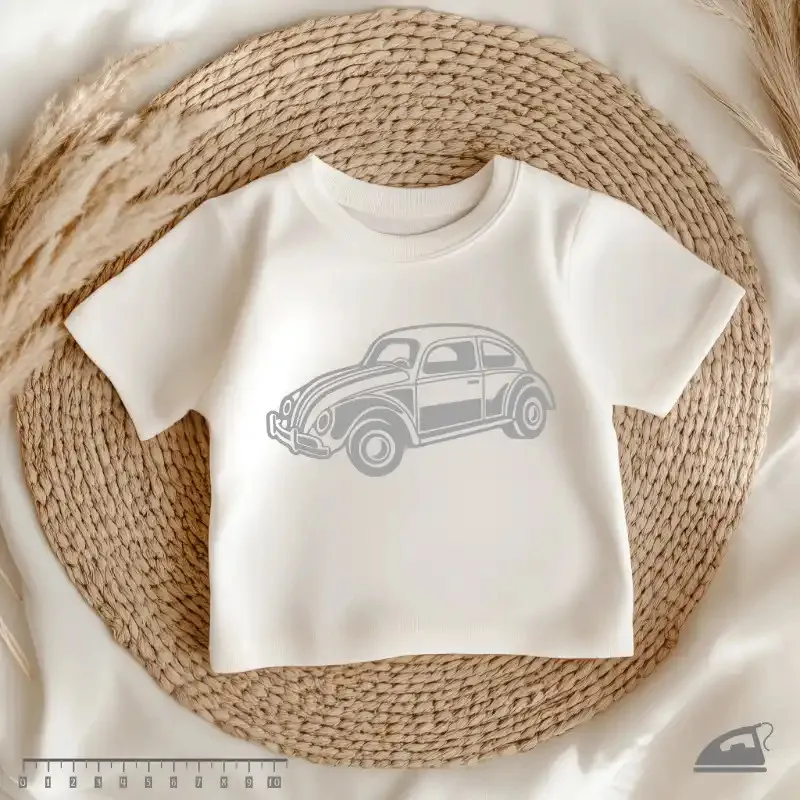 Reflexní nažehlovačky Auto Brouk (sada 4 ks) pro milovníky aut a veteránů.