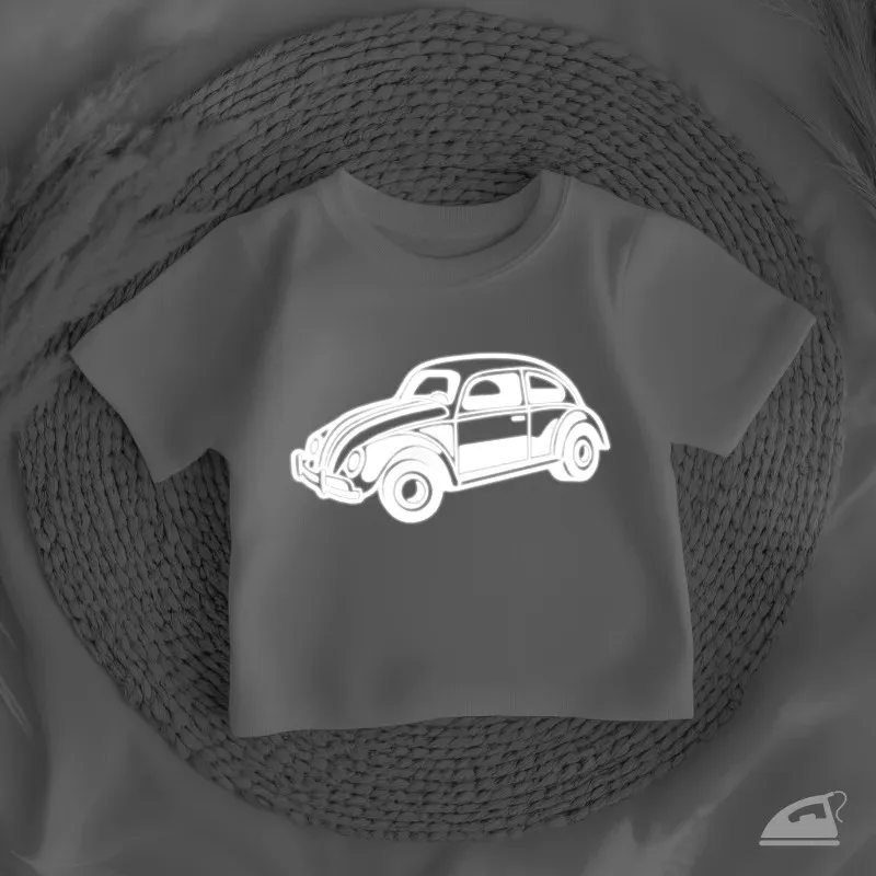 Reflexní nažehlovačky Veterán – Auto Brouk (sada 4 ks), pro zvýšení viditelnosti.