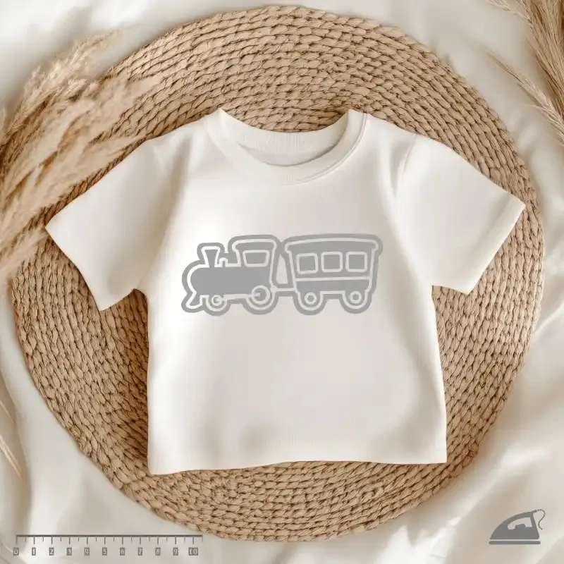 Reflexní nažehlovačky Letadlo, vlak a kolo – sada na chlapecké oblečení.