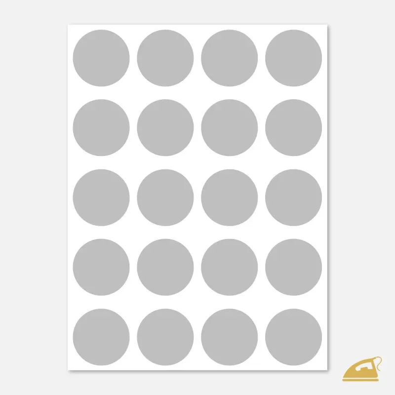 Reflexní nažehlovačky Puntíky – kreativní sada 20 ks.