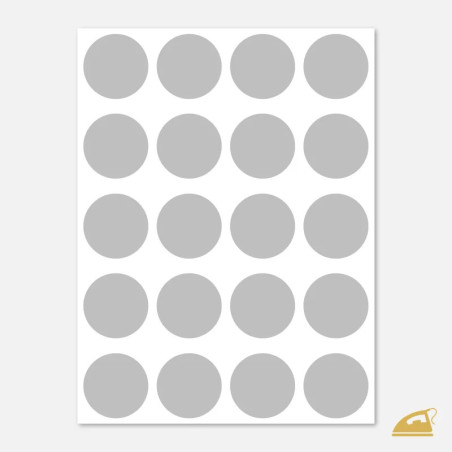 Reflexní nažehlovačky Puntíky – kreativní sada 20 ks.