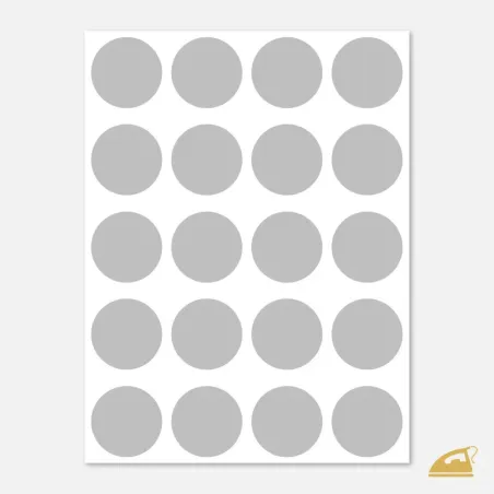 Reflexní nažehlovačky Puntíky – kreativní sada 20 ks.