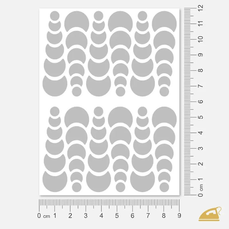 Reflexní nažehlovačky 3D tečky – snadné nažehlení žehličkou.