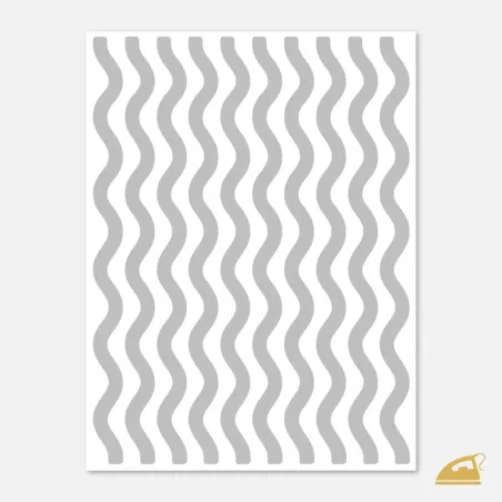 Reflexní nažehlovací vlnky – sada 10 ks (dlouhé pruhy).