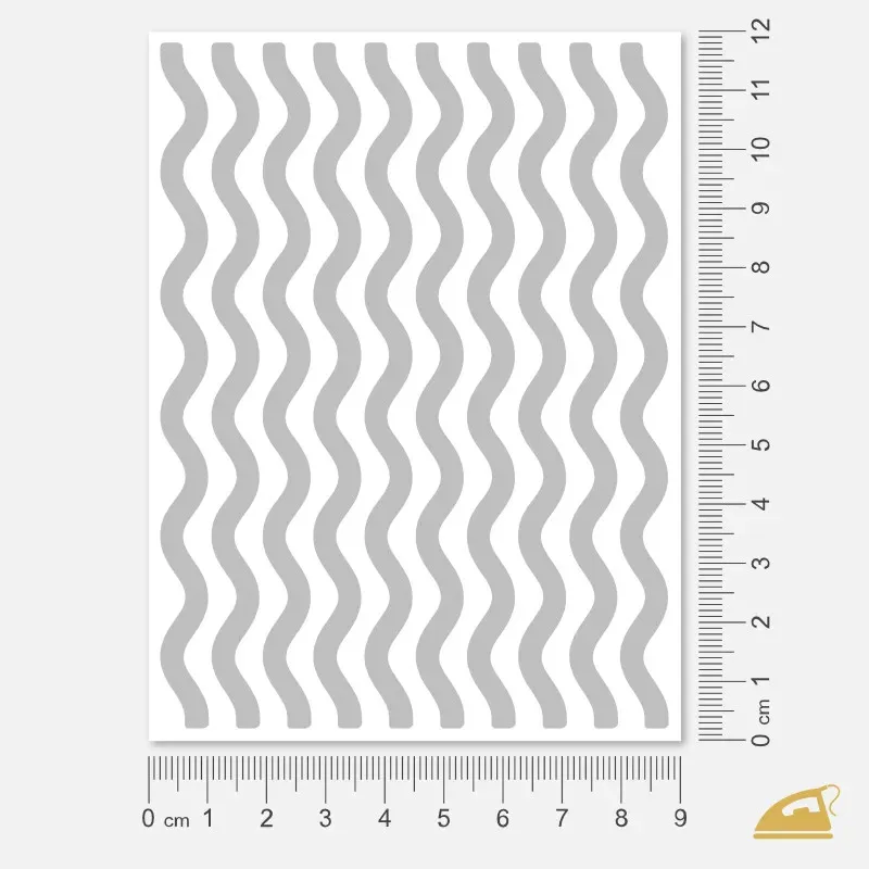 Reflexní nažehlovací vlnky – snadné nažehlení žehličkou.