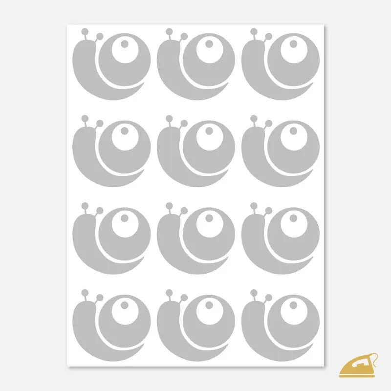 Reflexní nažehlovačky Šneci (12 ks) | Vtipné doplňky pro běžce