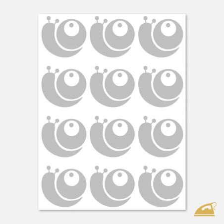 Reflexní nažehlovačky Šneci (12 ks) | Vtipné doplňky pro běžce