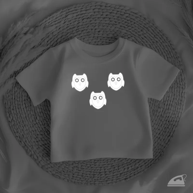 Reflexní nažehlovačky Sovičky – ke zvýšení viditelnosti ve zhoršených podmínkách.