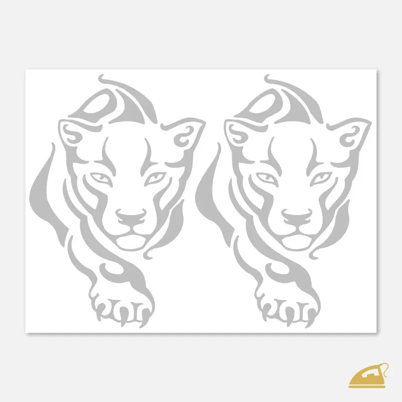 Reflexní nažehlovačky Šelma Puma – sada 2 ks pro sport i volný čas.