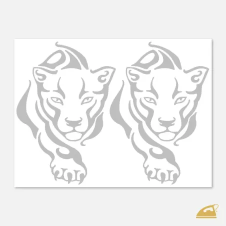 Reflexní nažehlovačky Šelma Puma – sada 2 ks pro sport i volný čas.