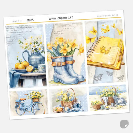 Samolepky do diáře Jarní víkend: Dekorativní boxy (Happy Planner).