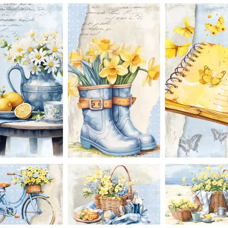 Samolepky do diáře Jarní víkend: Dekorativní boxy 38 mm.