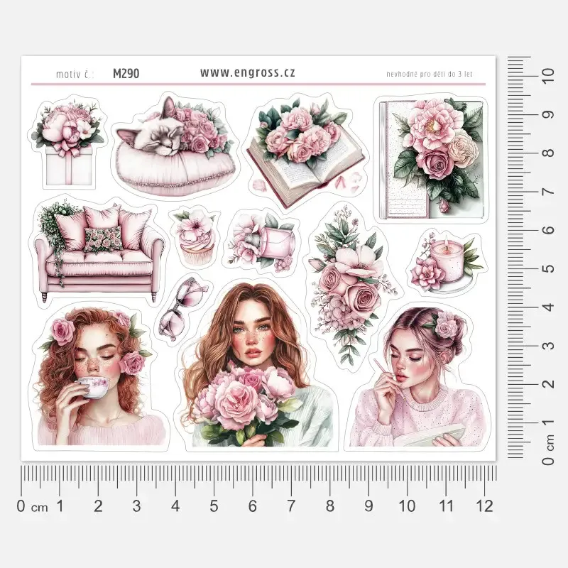 Samolepky do diáře Mé romantické já.