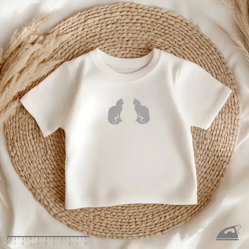 Reflexní nažehlovačky Elegantní kočky – sada 8 ks (pravá i levá orientace).