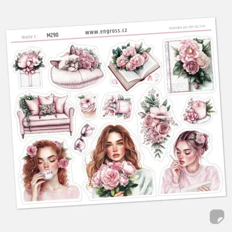 Samolepky do diáře Mé romantické já.