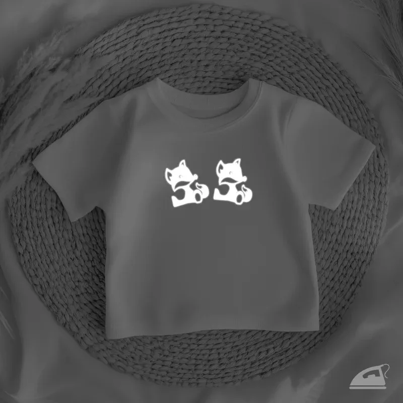 Reflexní nažehlovačky Mazaná liška – sada 4 ks pro kluky i holčičky.