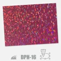 Holografická nažehlovací fólie na textil s 3D efektem (Dae-Ha) - barva růžová.