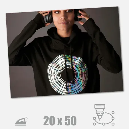 Holografická nažehlovací fólie na textil s 3D efektem Dae-Ha.