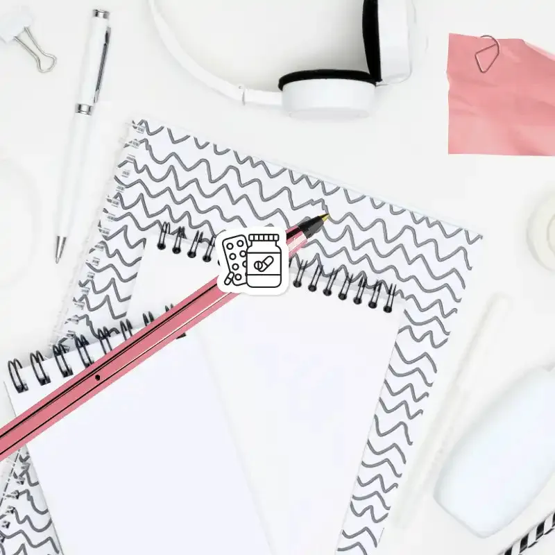 Samolepky do diáře: Léky a zdraví – malé ikonky pro každý diář.