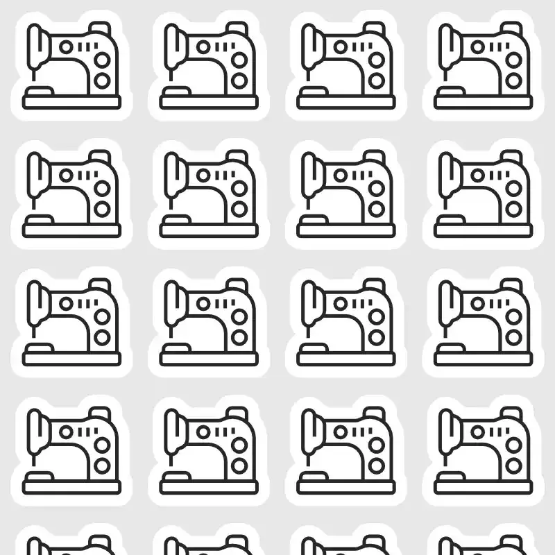 Samolepky do diáře: Šití – Mini ikony pro švadlenky.