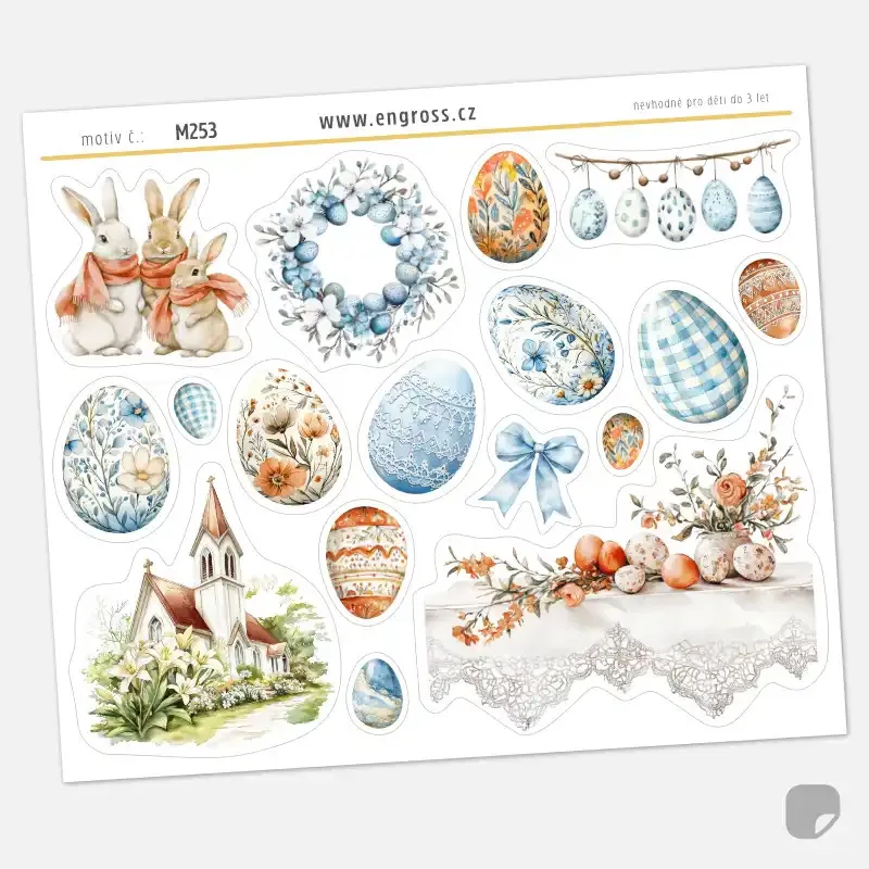 Samolepky do diáře Velikonoční svátky: Tradice a elegance.