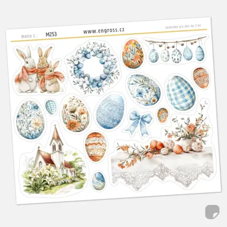 Samolepky do diáře Velikonoční svátky: Tradice a elegance.