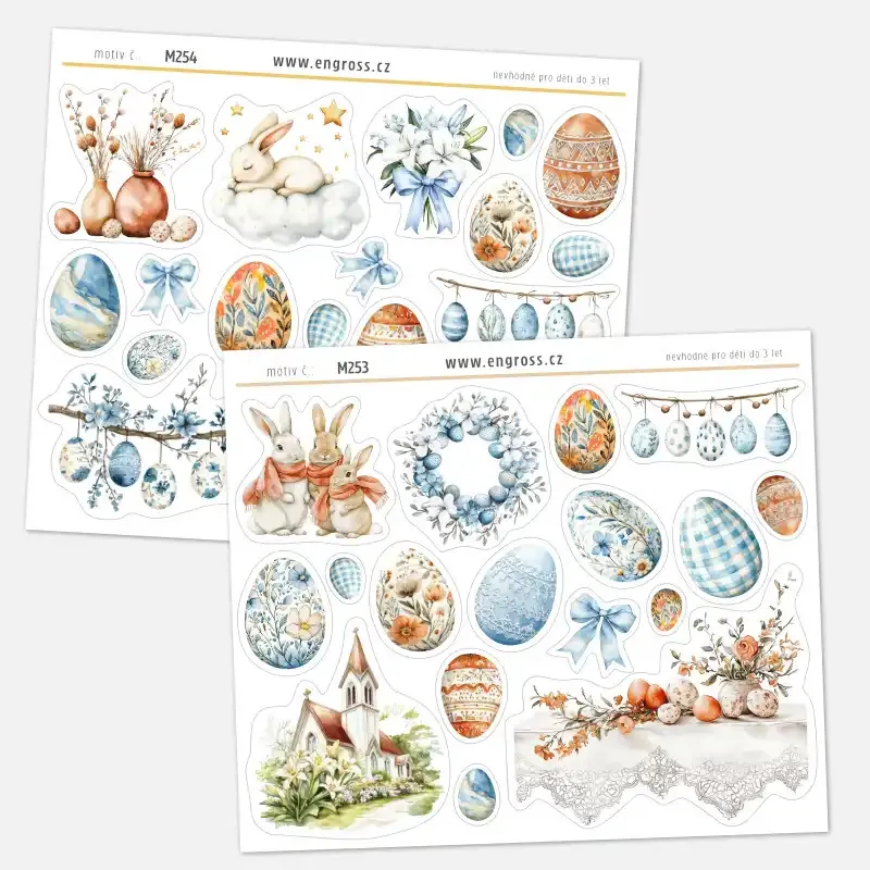 Sada samolepek do diáře Velikonoční svátky, svátky jara.