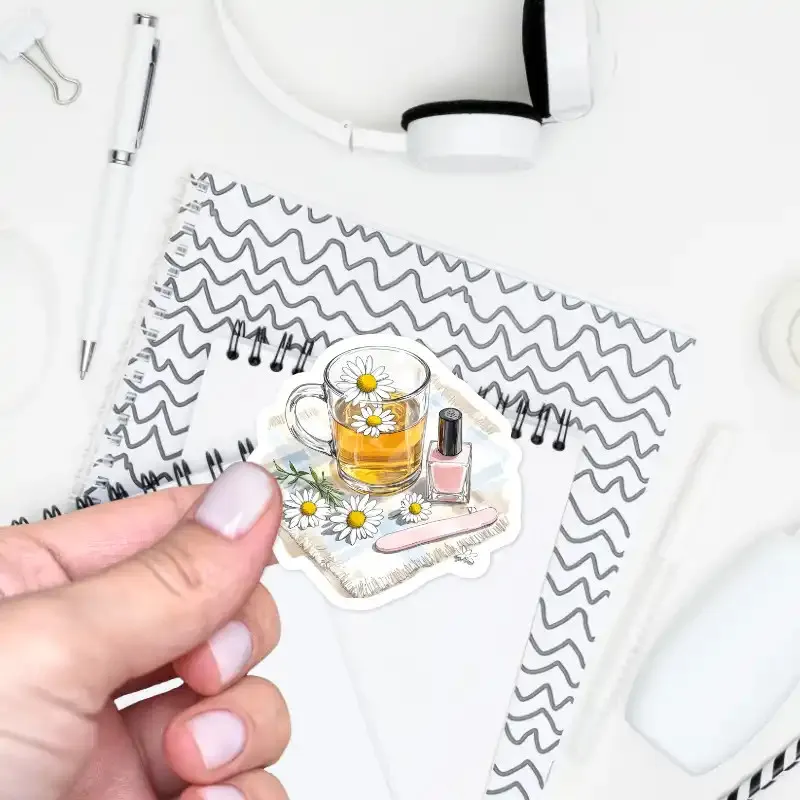 Samolepka do diáře: Péče o ruce a manikúra – Domácí wellness.