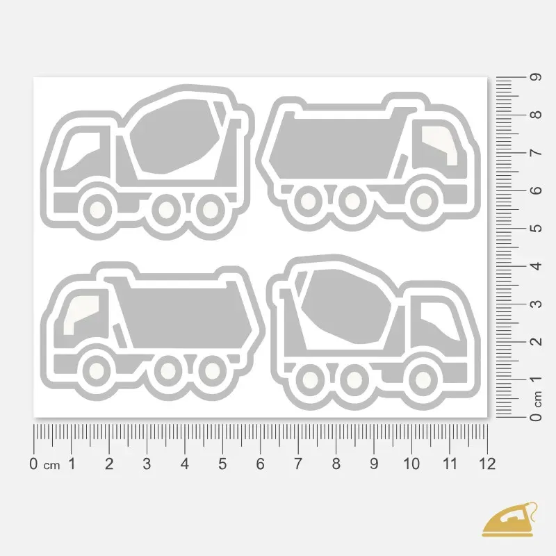 Reflexní nažehlovačky Stavební technika - snadné nažehlení žehličkou.