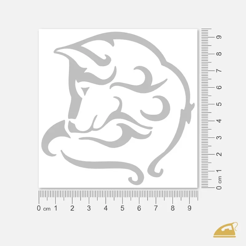 Reflexní nažehlovačka Vlk - snadné nažehlení žehličkou.