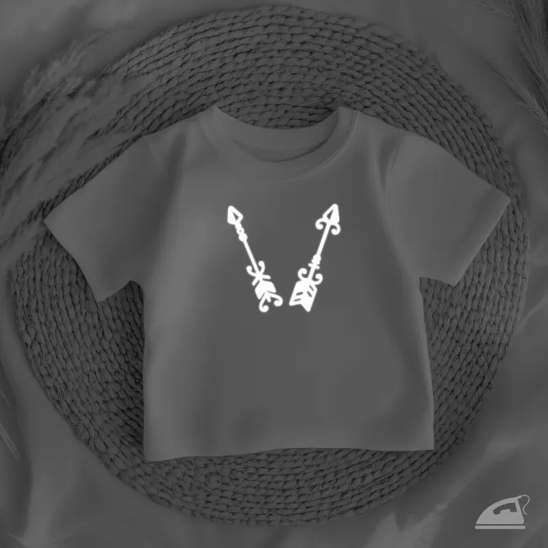 Reflexní nažehlovačky Boho šípy – sada 6 ks pro zvýšení bezpečnosti za šera a tmy.