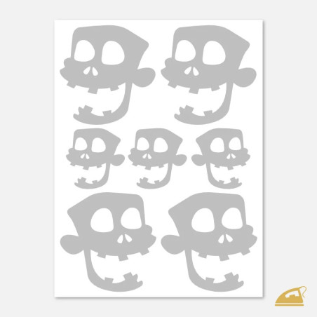 Reflexní nažehlovačky veselí Zombíci – sada 7 ks pro teenagery.