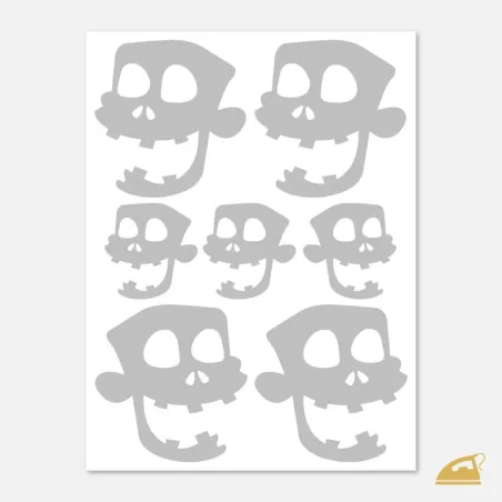 Reflexní nažehlovačky veselí Zombíci – sada 7 ks pro teenagery.