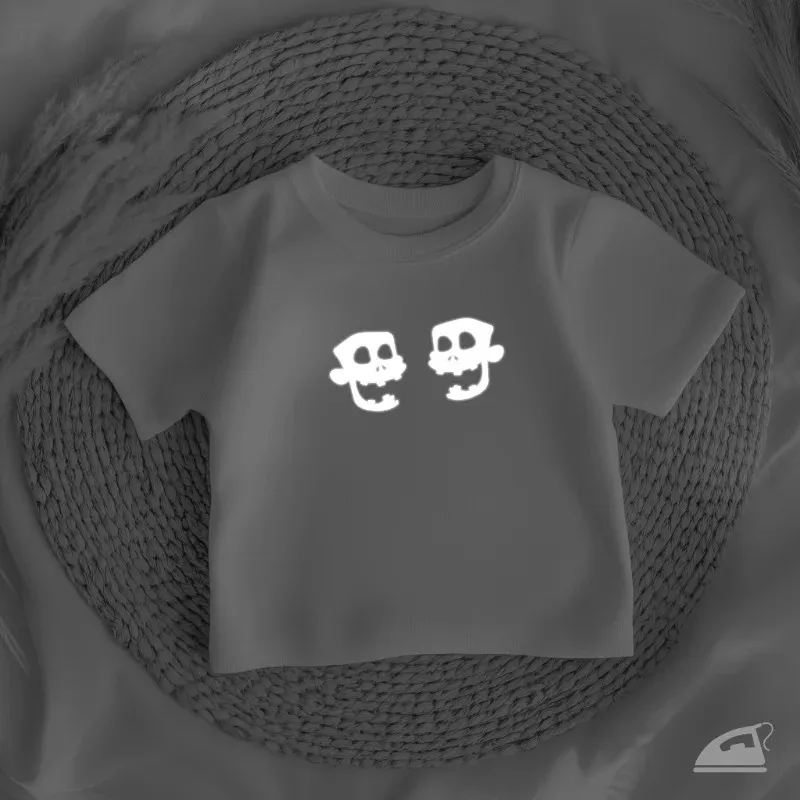 Reflexní nažehlovačka Zombie – sada 7 ks pro zvýšení viditelnosti za tmy a šera.