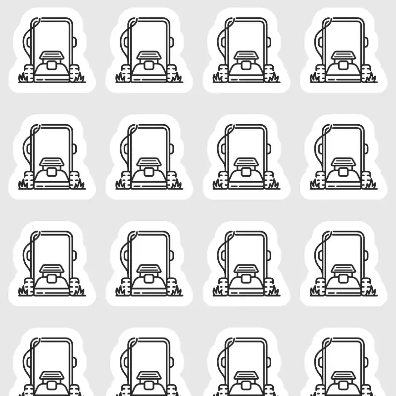 Mini samolepky do diáře pro naplánování sekání trávy a údržby zahrady.