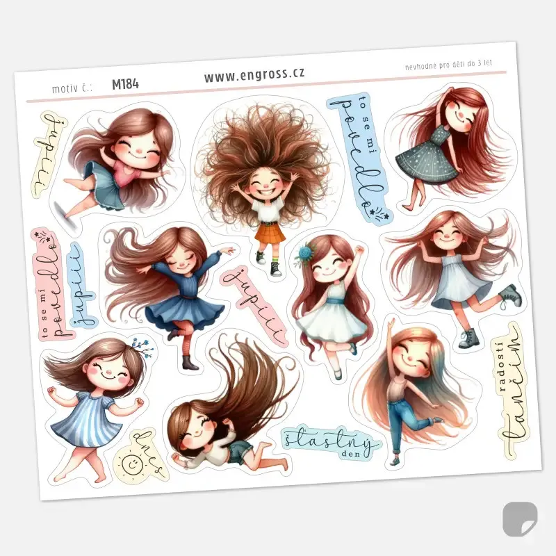 Samolepky Radost - Tanec radosti.