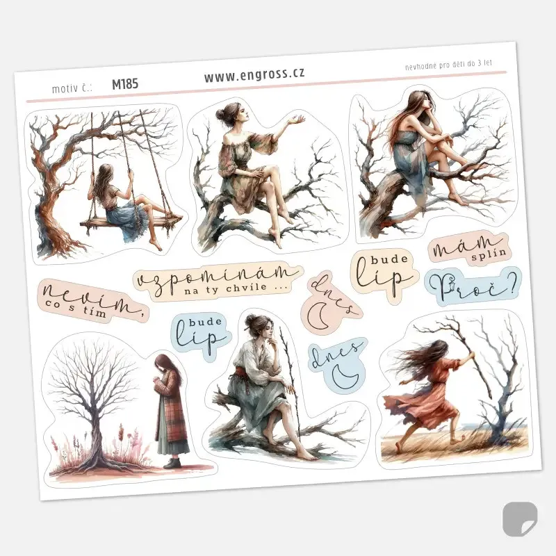 Melancholické samolepky Splín - Bude líp.