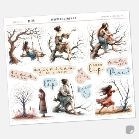 Melancholické samolepky Splín - Bude líp.