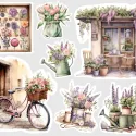 Samolepky do diáře Vistárie: Jarní zátiší – velké nálepky s květinami a jarními zákoutími.