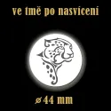 Reflexní odznak Gepard 44 mm – bezpečnostní placka ke zvýšení viditelnosti v šeru i tmě.