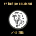 Reflexní odznak Slon 44 mm – buďte vidět za tmy a zhoršeného počasí.
