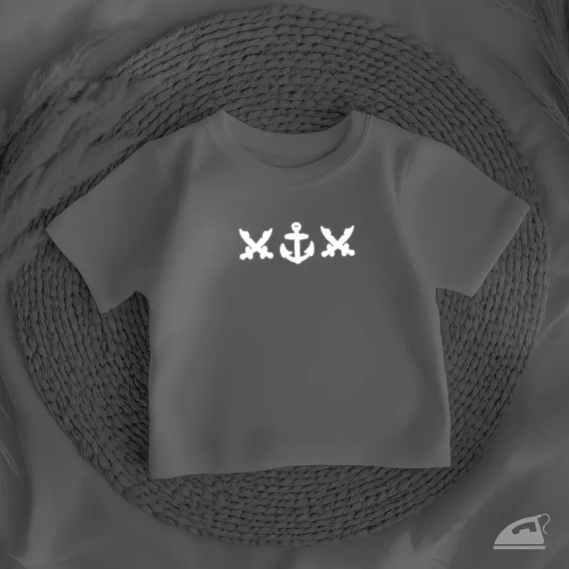 Reflexní nažehlovačka Piráti pro kluky – sada 12 ks ke zvýšení viditelnosti za zhoršených podmínek.