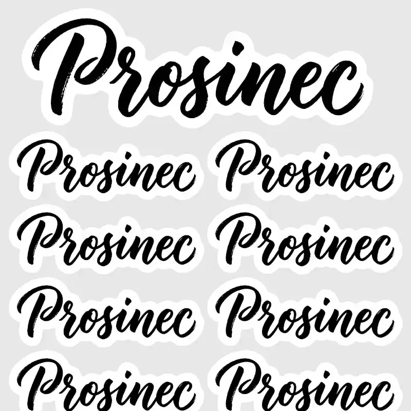 Samolepky do diáře: Kaligrafický nápis Prosinec – Set 15 ks ve dvou velikostech.