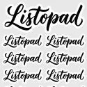 Samolepky do diáře: Kaligrafický nápis Listopad – Set 13 ks využijete také při psaní deníku nebo bulletu.